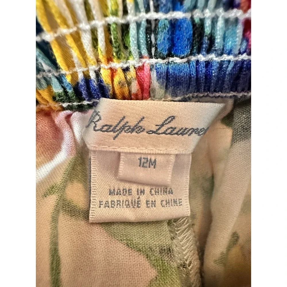 Ralph Lauren Shorts baby‎ GIRL Floral Vibrant Bloomers/ Shorts Beautiful